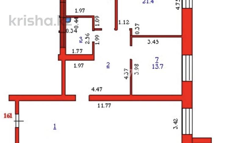 4-комнатная квартира · 142 м² · 1/7 этаж, мкр. Алтын орда, мкр Батыс 2 49Д за 65 млн ₸ в Актобе — фото 2