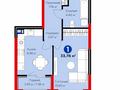 1-бөлмелі пәтер · 33.38 м² · 6/6 қабат, Акмаржан 27, бағасы: 23.5 млн ₸ в Алматы, Алатауский р-н — фото 2
