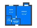 1-бөлмелі пәтер · 20.5 м² · 2/5 қабат, Майлина 16, бағасы: ~ 8.2 млн ₸ в Костанае — фото 2