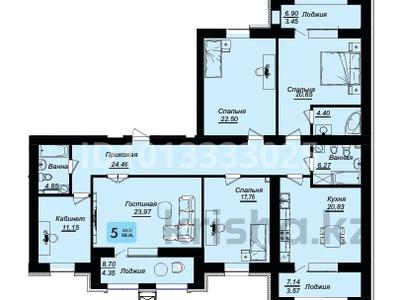 5-бөлмелі пәтер · 177.7 м² · 6/8 қабат, улица А.Бокейхан 29, бағасы: ~ 110.2 млн ₸ в Астане, Есильский р-н