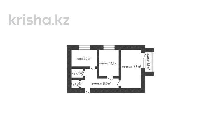 2-комнатная квартира, 53 м², 2/5 этаж, Габдуллина 43 за 27 млн 〒 в Кокшетау — фото 2
