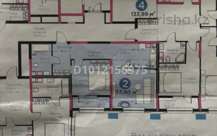 2-комнатная квартира · 53 м² · 11/12 этаж, ул. Турар Рыскулова уч22 за 35 млн ₸ в Шымкенте, Аль-Фарабийский р-н — фото 2