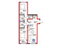 3-комнатная квартира · 83.98 м², мкр Дарабоз, Бауыржана Момышулы 11/12а за ~ 65.1 млн 〒 в Алматы, Алатауский р-н — фото 3
