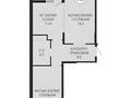 2-комнатная квартира · 58.9 м² · 7/9 этаж, пр. Жумабаева пр. Жумабаева — БЕЗ КОМИССИИ за ~ 31.2 млн ₸ в Астане, Сарайшык р-н — фото 3