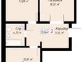 2-бөлмелі пәтер · 71.96 м² · 10/16 қабат, Ш. Айтматова 57, бағасы: 36.5 млн ₸ в Астане — фото 13