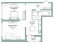 1-бөлмелі пәтер · 52 м², Толе би 19а, бағасы: 28.6 млн ₸ в Астане, Нура р-н — фото 3