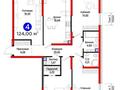 4-комнатная квартира · 145.7 м² · 2/6 этаж, Тараз 8/1 за 95 млн ₸ в Алматы
