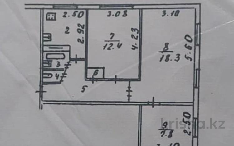 3-бөлмелі пәтер · 54 м² · 1/5 қабат, Орбита 1, бағасы: 34.5 млн ₸ в Алматы, Бостандыкский р-н — фото 2