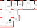 3-бөлмелі пәтер · 85.22 м² · 13/18 қабат, Е 908 22, бағасы: ~ 45.1 млн ₸ в Астане, Нура р-н — фото 4