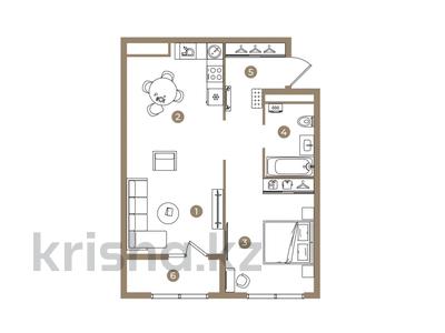 2-комнатная квартира · 50 м² · 6/9 этаж, Ботакоз 5 за ~ 30.5 млн ₸ в Алматы, Алатауский р-н