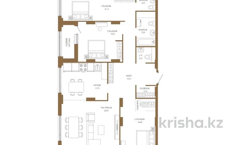 4-комнатная квартира · 138.08 м² · 8/18 этаж, Достык 8/5 — БЕЗ КОМИССИИ / ВИДОВАЯ / КЛАССНЫЕ АКЦИИ / РАССРОЧКА / СДАЧА УЖЕ В ЭТОМ ГОДУ за ~ 93.9 млн ₸ в Астане, Есильский р-н — фото 2