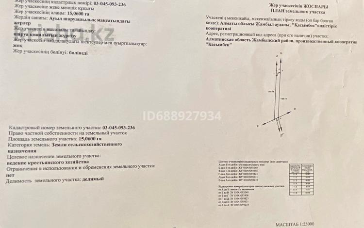 Участок · 15 га, Касымбек за 10.5 млн ₸ — фото 2