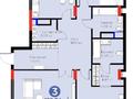 3-бөлмелі пәтер · 128.54 м² · 9 қабат, Динмухамед Конаев, бағасы: 130 млн ₸ в Астане, Есильский р-н — фото 19