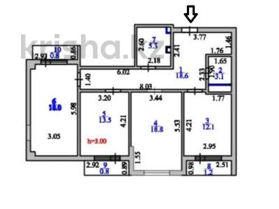 3-бөлмелі пәтер · 93 м² · 5/12 қабат, бухар жырау 32, бағасы: 50 млн ₸ в Астане, Есильский р-н