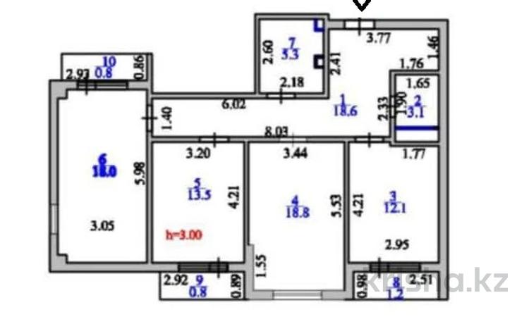 3-бөлмелі пәтер · 93 м² · 5/12 қабат, бухар жырау 32, бағасы: 50 млн ₸ в Астане, Есильский р-н — фото 2