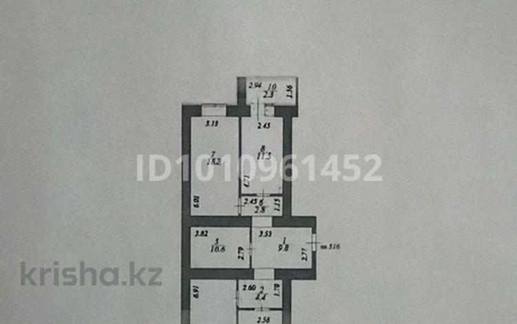 3-комнатная квартира · 96.2 м² · 11/12 этаж, Чингиз Айтматов 65 за 44 млн ₸ в Астане, Нура р-н — фото 2