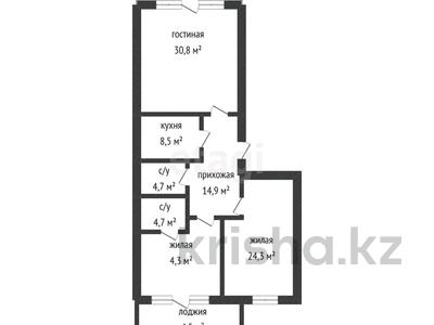3-бөлмелі пәтер · 112.6 м² · 5/6 қабат, Байтурсынова 85б, бағасы: 38 млн ₸ в Шымкенте, Туран р-н