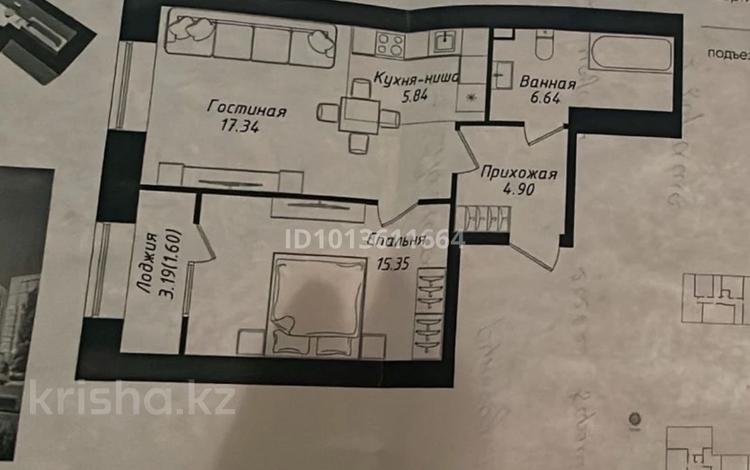 2-бөлмелі пәтер · 52 м² · 2/10 қабат, Нажимеденов 6 — Нажимеденова - Даму молл, бағасы: 31.7 млн ₸ в Астане, Сарайшык р-н — фото 2