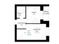 1-комнатная квартира · 36.85 м² · 4/5 этаж, Кенжетаева 24 — Сулейменова за ~ 12.2 млн ₸ в Кокшетау