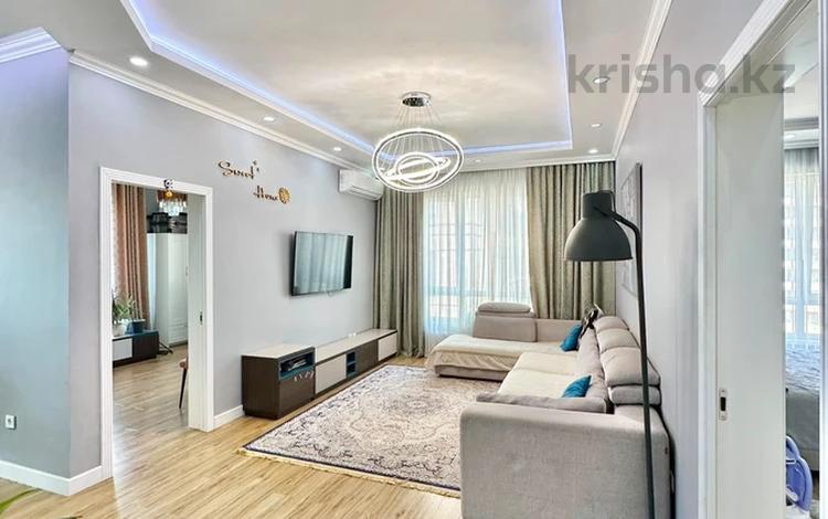 3-комнатная квартира · 77 м² · 5/12 этаж, Тажибаевой 157 к1 за 83.5 млн ₸ в Алматы, Бостандыкский р-н — фото 2