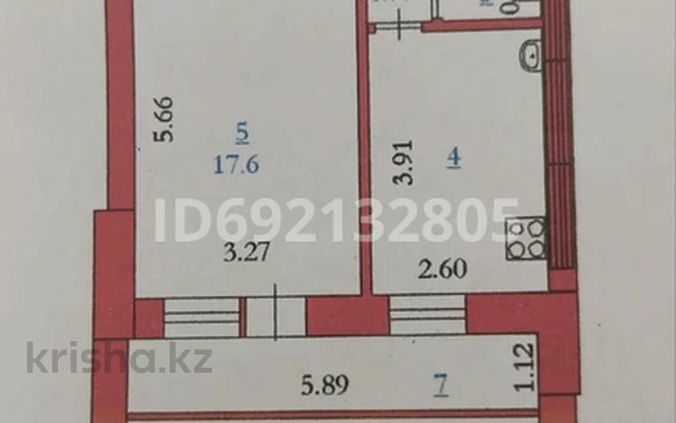 1-комнатная квартира, 44 м², 8/9 этаж, мкр. Алтын орда, Ораза Татеулы 6 — ниш