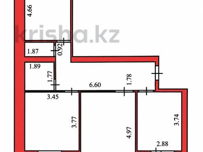 3-бөлмелі пәтер · 76 м² · 7/13 қабат, Тлендиева 16/1, бағасы: ~ 33 млн ₸ в Астане, Сарыарка р-н