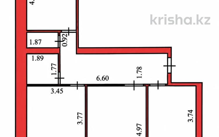 3-комнатная квартира · 76 м² · 7/13 этаж, Тлендиева 16/1 за ~ 33 млн ₸ в Астане, Сарыарка р-н — фото 2
