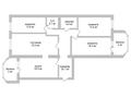 4-бөлмелі пәтер · 121.3 м² · 4/6 қабат, Л. Беды 40, бағасы: 58.5 млн ₸ в Костанае — фото 2