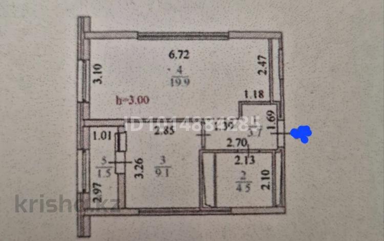 1-бөлмелі пәтер · 39 м² · 11/17 қабат, А. Байтурсынова 32/1, бағасы: 27.3 млн ₸ в Астане, Алматы р-н — фото 2