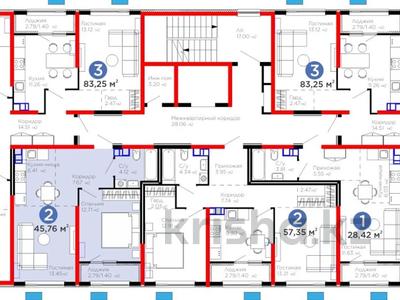 2-комнатная квартира · 45.76 м² · 5/6 этаж, Тараз 8/1 за ~ 29.7 млн ₸ в Алматы, Турксибский р-н