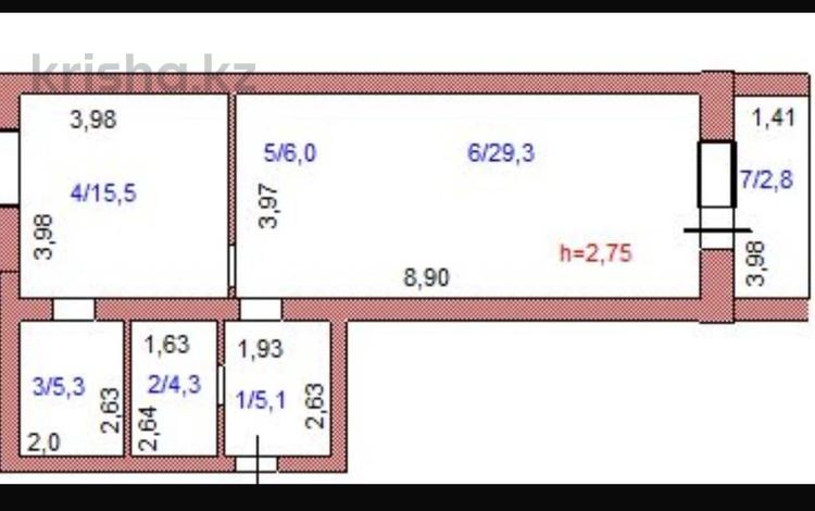 2-бөлмелі пәтер · 68.3 м² · 3/5 қабат, Габдуллина 27, бағасы: 21.3 млн ₸ в Кокшетау — фото 2