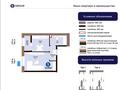 1-комнатная квартира · 35.8 м² · 12/12 этаж, Хусейн бен Талал 1, 11/1-2 за 23.5 млн ₸ в Астане, Нура р-н — фото 2