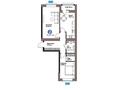 2-комнатная квартира · 71.77 м² · 2/9 этаж, ул. Магжана Жумабаева, 38 за ~ 51.7 млн ₸ в Астане, Сарайшык р-н — фото 3