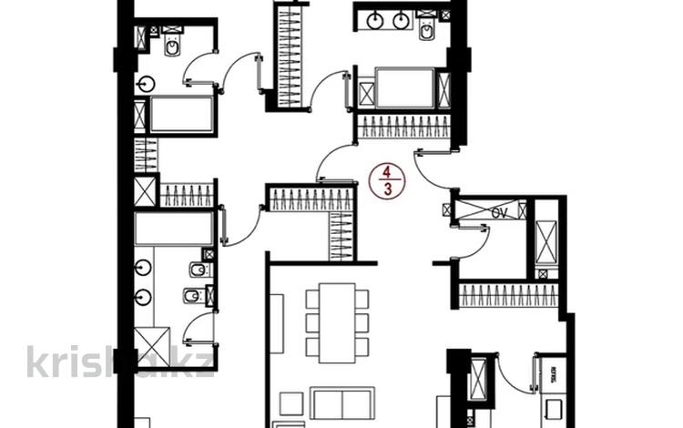 4-комнатная квартира · 160 м² · 6/9 этаж, Сейфуллина 597/7 — Сатпаева за 151.5 млн ₸ в Алматы, Алмалинский р-н — фото 2
