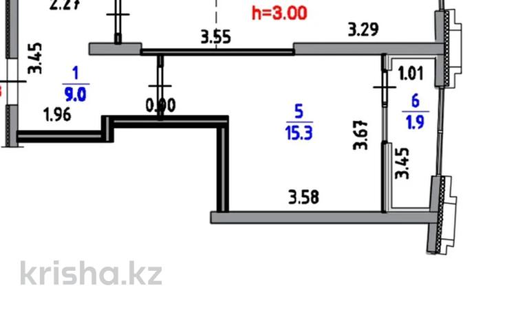 2-бөлмелі пәтер · 58 м² · 10/16 қабат, Абая 165 — Тургут Озала, бағасы: 60 млн ₸ в Алматы, Алмалинский р-н — фото 2