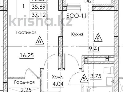 Продажа квартир в Костанайской обл.: 1-комнатная квартира · 37.12 м² · 9/10 этаж, Гашека 5а за 16.3 млн 〒 1-комнатная квартира · 37.12 м² · 9/10 этаж, Гашека 5а за 16.3 млн 〒 в Костанае