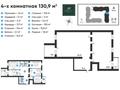 4-бөлмелі пәтер, 130.9 м², 2/5 қабат, мкр Юго-Восток, Республики 49, бағасы: 46 млн 〒 в Караганде, Казыбек би р-н — фото 2