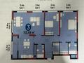 3-комнатная квартира · 113.58 м² · 5/21 этаж, Бухар жырау 20 за 98 млн ₸ в Астане, Нура р-н