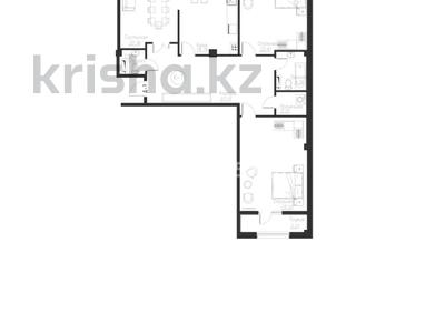 3-комнатная квартира · 129.3 м² · 7/10 этаж, Тәуелсіздік 7 — Муратбаева за 53.8 млн 〒 в 