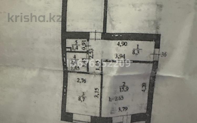 2-комнатная квартира, 55.4 м², 9/9 этаж, Абылайхана 52а — Момышулы