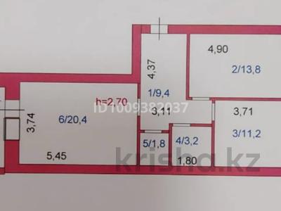 2-комнатная квартира · 62 м² · 8/9 этаж, Просп. Нурсултана Назарбаева 13А — Возле «Bolashaq Saraiy», «Khan Saray» за 32 млн ₸ в Кокшетау