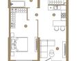 2-бөлмелі пәтер · 56.6 м² · 1/9 қабат, Каныша Сатпаева — БЕЗ КОМИССИИ!!!, бағасы: ~ 40.6 млн ₸ в Алматы, Бостандыкский р-н — фото 2