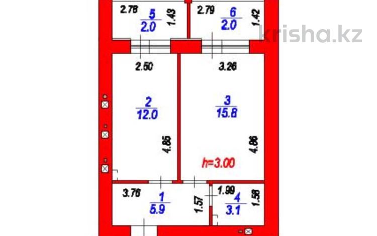 1-комнатная квартира · 40 м² · 12/12 этаж, ​Улица Шамши Калдаяков, 46 56 за 17 млн ₸ в Астане, Сарайшык р-н — фото 2