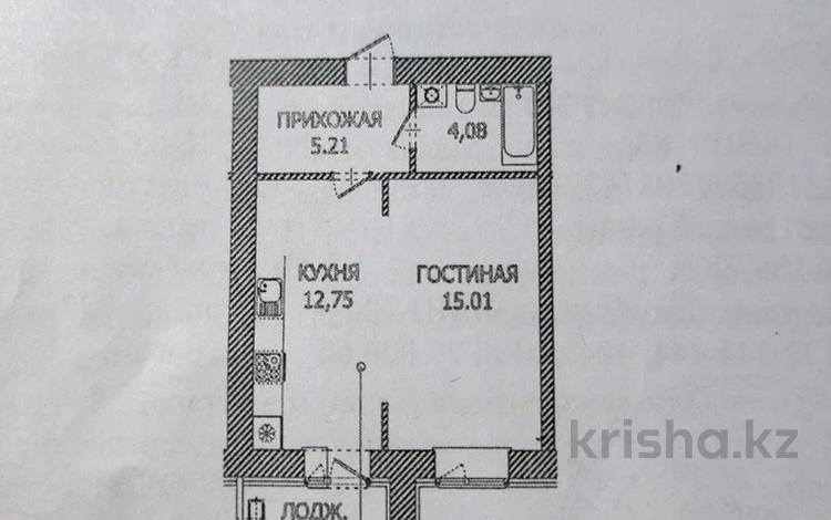 1-комнатная квартира · 39.05 м² · 5/12 этаж, Чингиз Айтматов 65 за 19.9 млн ₸ в Астане, Нура р-н — фото 3