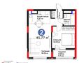 2-комнатная квартира · 46 м² · 14/14 этаж, Турар Рыскулов 16/3 — ЖК MoD Comfort-2 за 24.5 млн 〒 в Астане, Есильский р-н