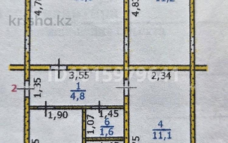 3-комнатная квартира · 54.7 м², Гоголя 15 — Рядом баня общественная и пожарная напротив. за 8 млн ₸ в Риддере — фото 2