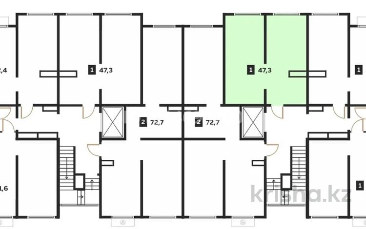 1-комнатная квартира · 42.6 м² · 7/7 этаж, Кульджинский тракт 50 — Бухтарминская за ~ 24.3 млн ₸ в Алматы, Турксибский р-н — фото 2
