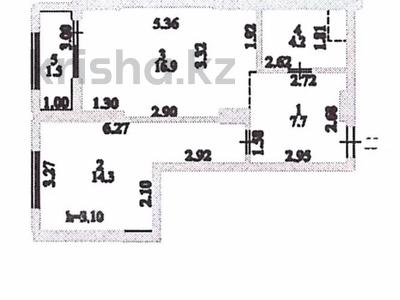 1-комнатная квартира, 44.6 м², 13/22 этаж, Туран 39а за ~ 29 млн 〒 в Астане, Нура р-н