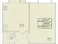 1-бөлмелі пәтер · 50.7 м² · 1/8 қабат, мкр. Алтын орда 1 B — Просп. Тауелсиздик и ул. Мустафы Шокая, бағасы: 20 млн ₸ в Актобе — фото 5