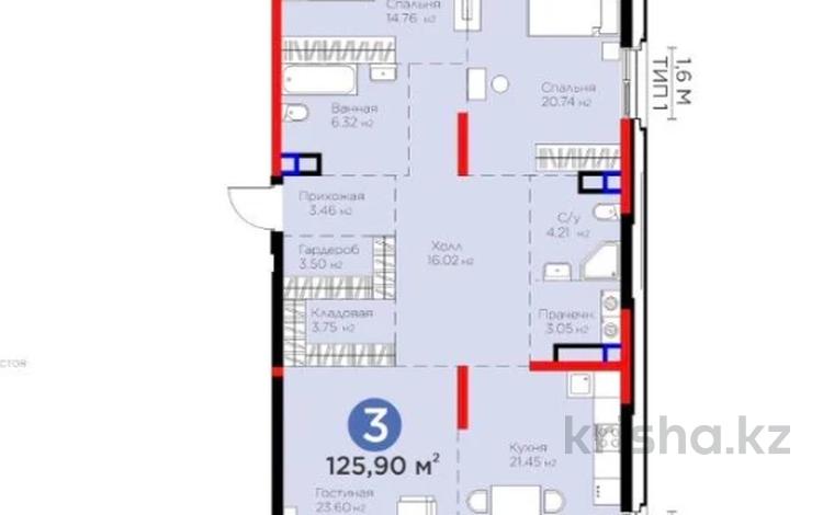 3-комнатная квартира · 126 м² · 3/3 этаж, Култобе — С КЛЮЧАМИ за 185 млн 〒 в Алматы — фото 2